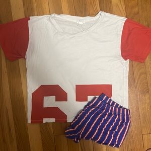 “Forever 21” 2-Piece pajama shorts set